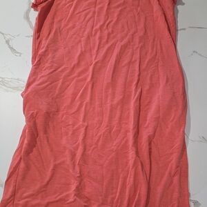 Coral Pink T-Shirt Dress